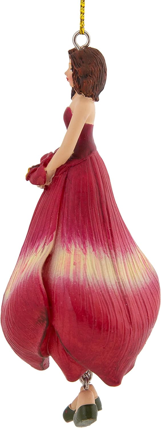 Blumenmädchen Amaryllis Dekofigur Blumen Garten Figur für Innen zum Hängen Flower Fairy Figur, Amary
