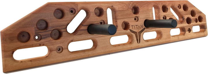 Klimmzugbrett, Wandmontage, für Zuhause, Fitness, Kletterbrett, Hangboard, Heimtraining, 2 Metallgri