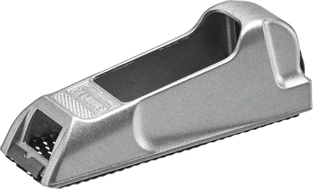 Stanley Surform Blockhobel (mit Metallkorpus, umstellbares Blatt, Blattlänge 140 mm, Gesamtlänge 155