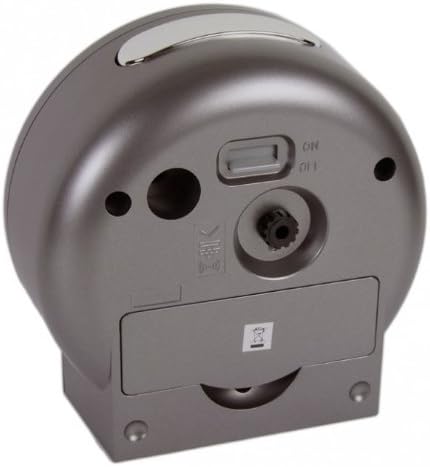 Analog Wecker - kein Ticken - Licht Weckwiederholung Silbergrau