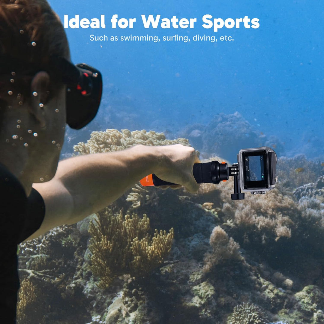 AKASO V50 Elite Action Cam,4K60FPS 20MP Unterwasserkamera mit Schwimmender Handgriff und Tasche WiFi