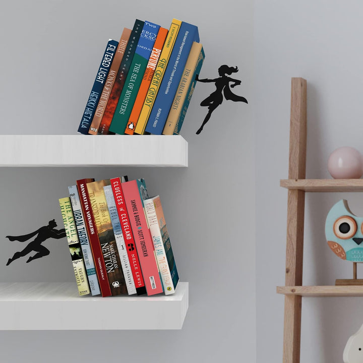 Artori Design Buchstützen zum Halten von Büchern, robuste, versteckte Metall-Buchstützen für Regale,