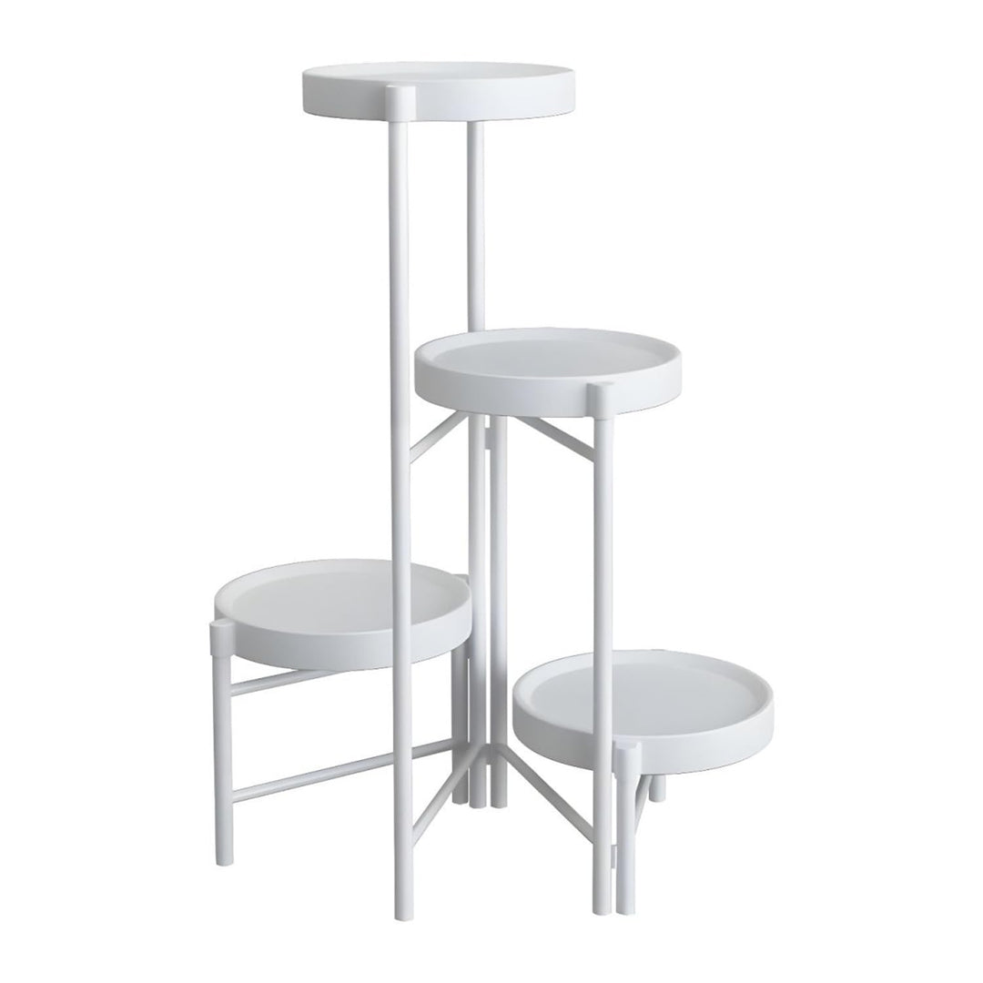 Blumenständer Pflanzenständer - Indoor - Pflanzenregal Blumentreppe Blumenregal Metall - 4 Etagen -