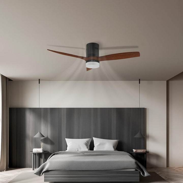 Cecotec Deckenventilator mit LED-Licht Energysilence Aero 5600 Classic Black. 40W, DC-Motor, Durchme