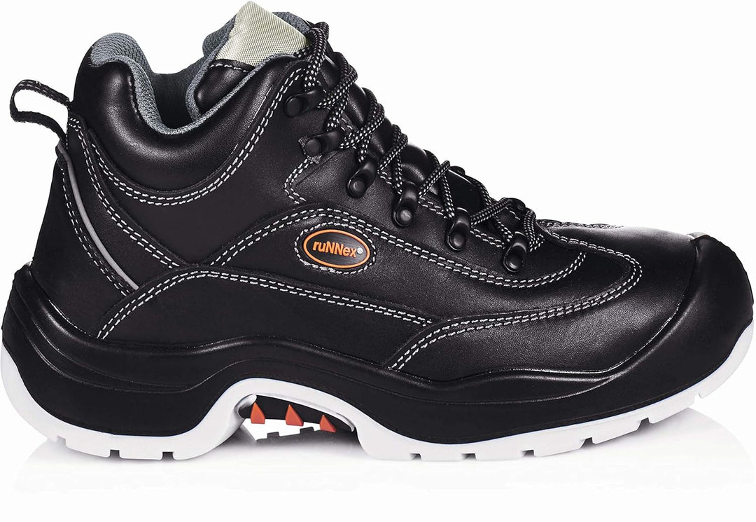 ruNNex Sicherheitshochschuhe S3 TeamStar Halbstiefel BGR 191, Grösse 39, schwarz, 5301 39 EU, 39 EU