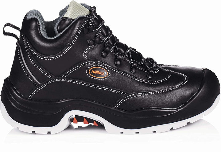 ruNNex Sicherheitshochschuhe S3 TeamStar Halbstiefel BGR 191, Grösse 38, schwarz, 5301, 38