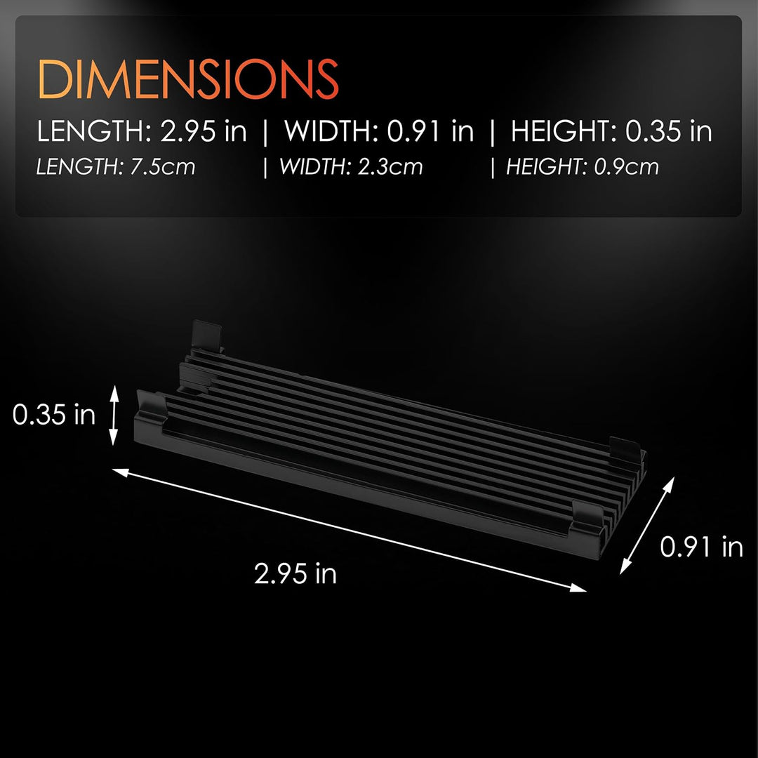 Thermal Grizzly - M.2 SSD Cooler - Inklusive 2x Minus Pad 8 Thermal Pads - Passiv Kühler für Next Ge