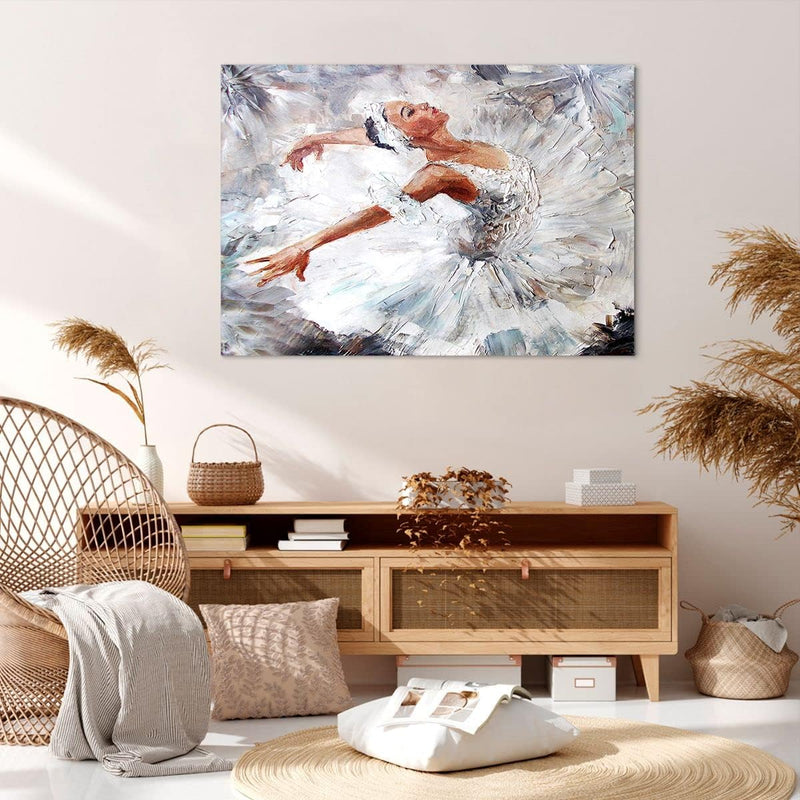 Bilder auf Leinwand 100x70cm Leinwandbild Frau Tanz Ballett Körper Gross Wanddeko Bild Schlafzimmer