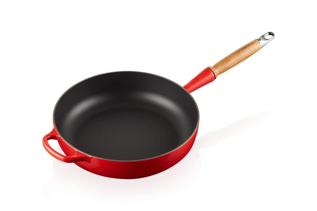 Le Creuset Signature gusseiserne Sautépfanne mit Holzgriff 28 cm Kirschrot, 20259280600422, Kirschro