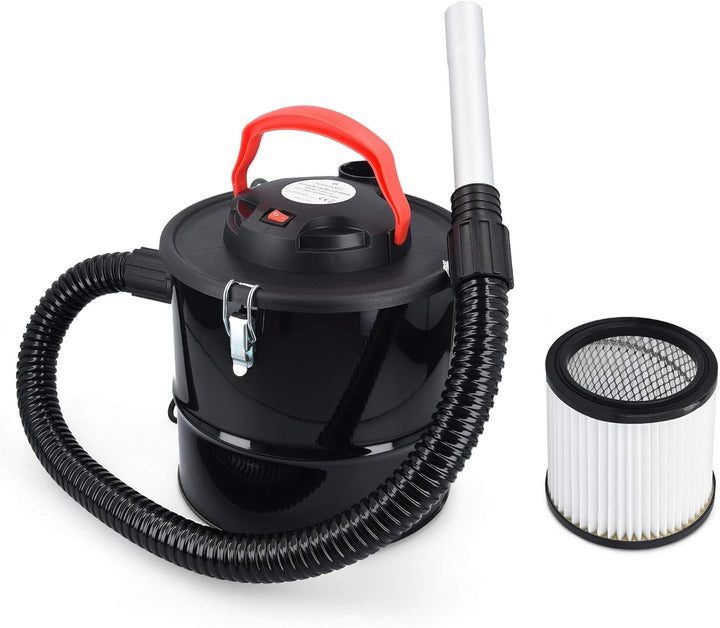 Navaris Aschesauger 10L mit Filter 800W - Asche Russ Staubsauger für Kamin BBQ Grill Ofen - Kaminsau