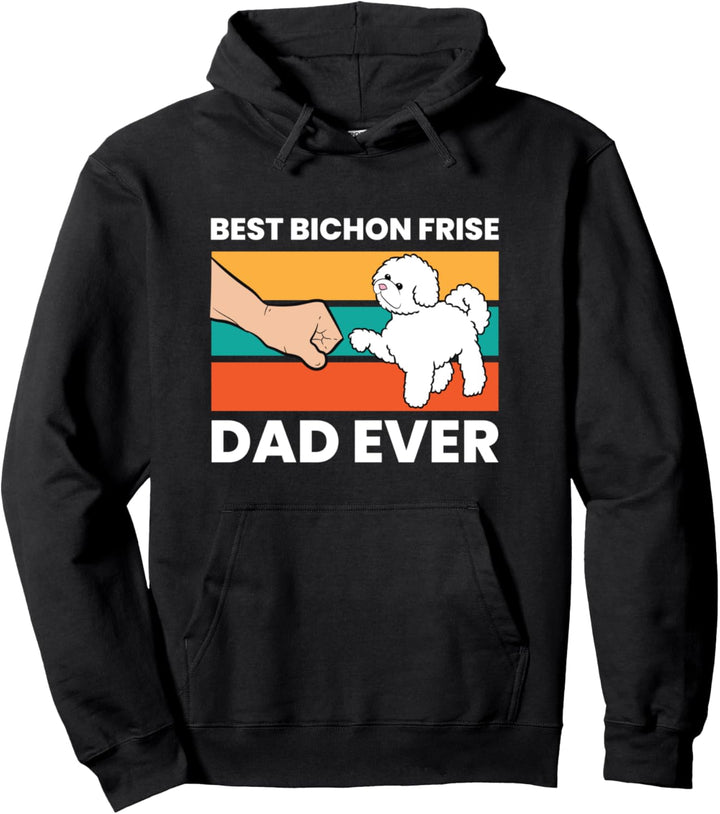 Bester Bichon Frise Dad Ever Lustiger Bichon Pullover Hoodie
