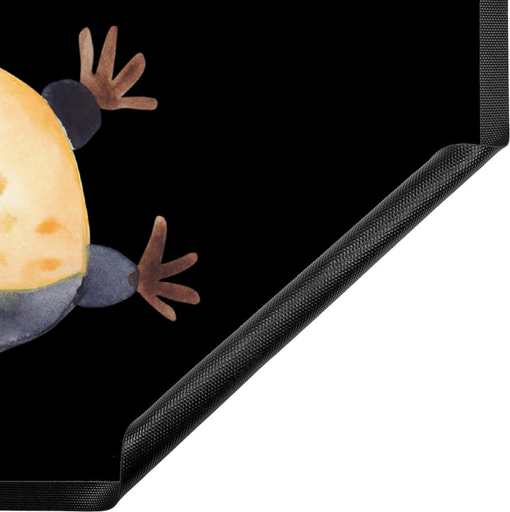 Mr. & Mrs. Panda 50 x 75 cm Fussmatte Pinguin lachend - Geschenk, Motivfussmatte, witzig, lustiger S