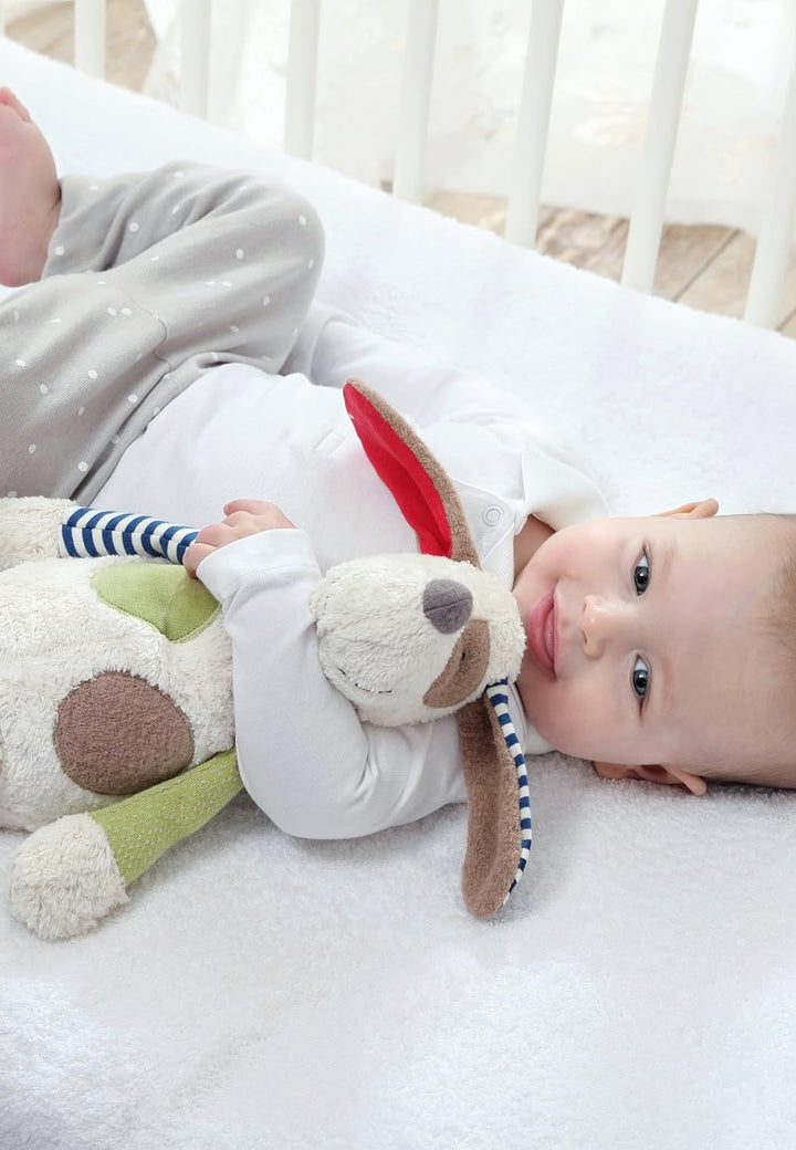 SIGIKID 38764 Kuscheltier Hund Green Mädchen und Jungen Babyspielzeug empfohlen ab Geburt mehrfarbig