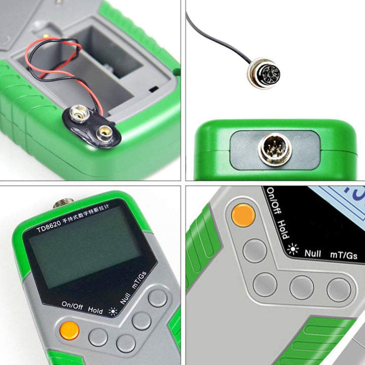 Toplionace Handheld Digitales Gauss Messgerät Hohe Präzision TD8620 Gaussmeter Fluxmeter Oberfläche