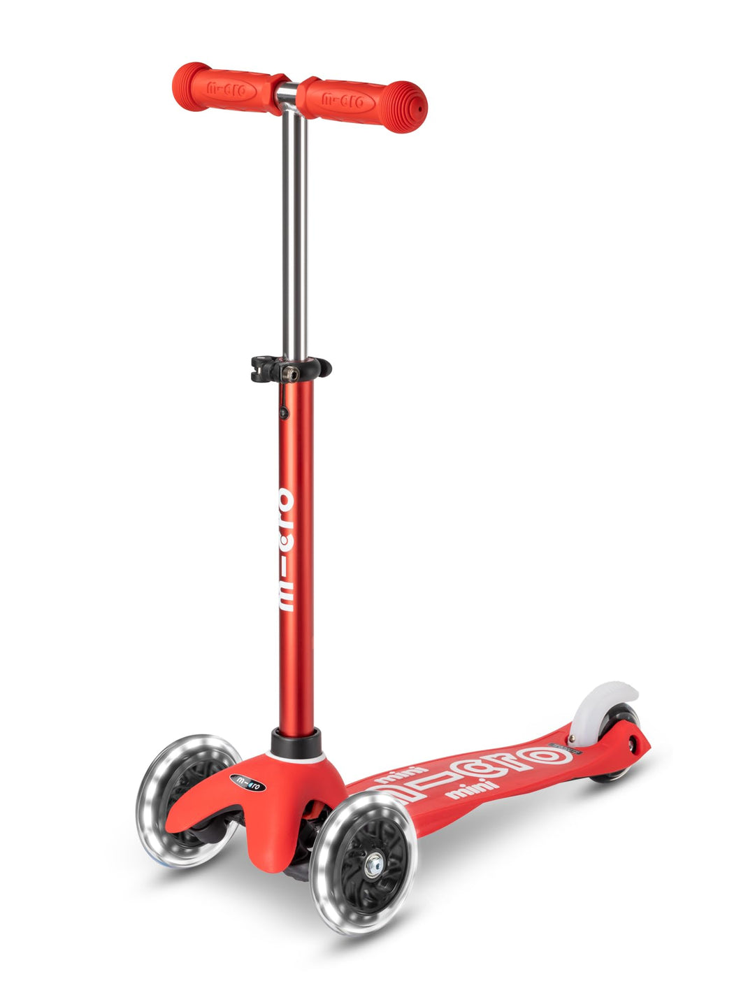 Micro Scooters | Mini Micro Deluxe LED Children's Scooter | Handlebar Adjustable | Light Up Wheels |