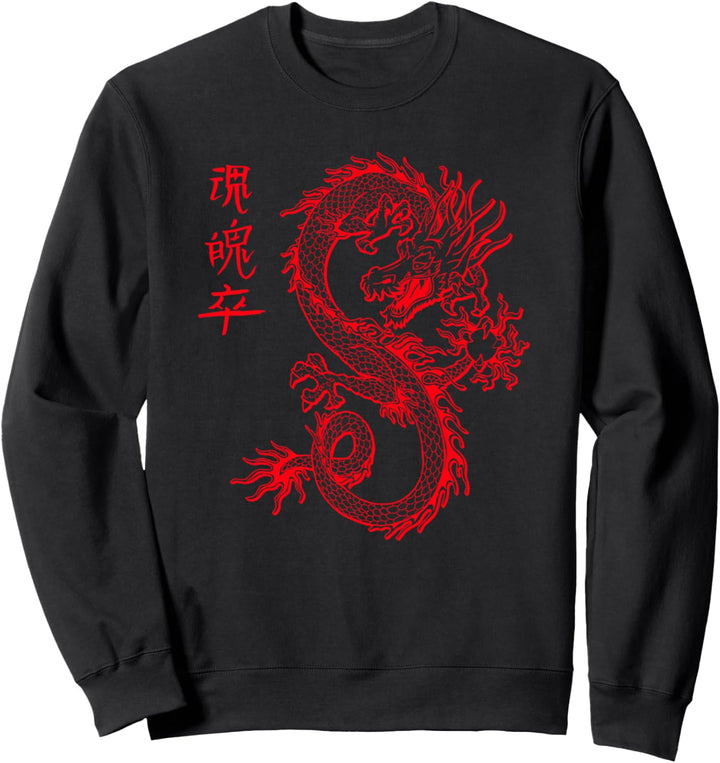 Dragon Streetwear E-Girl Aesthetic retro E-Boy Drache 90s Sweatshirt