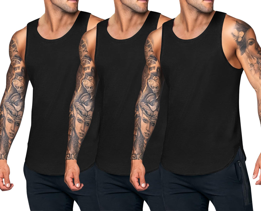 COOFANDY Herren Tank Top Bodybuilding Tanktops Ärmelloses Muskelshirt Fitness Stringer Achselshirts
