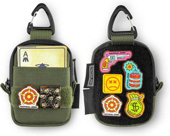TACTICAL GEEK Storage A6 Mini EDC Organizer - 2-Taschen Premium 500D Cordura Nylon Tasche Für AirPod