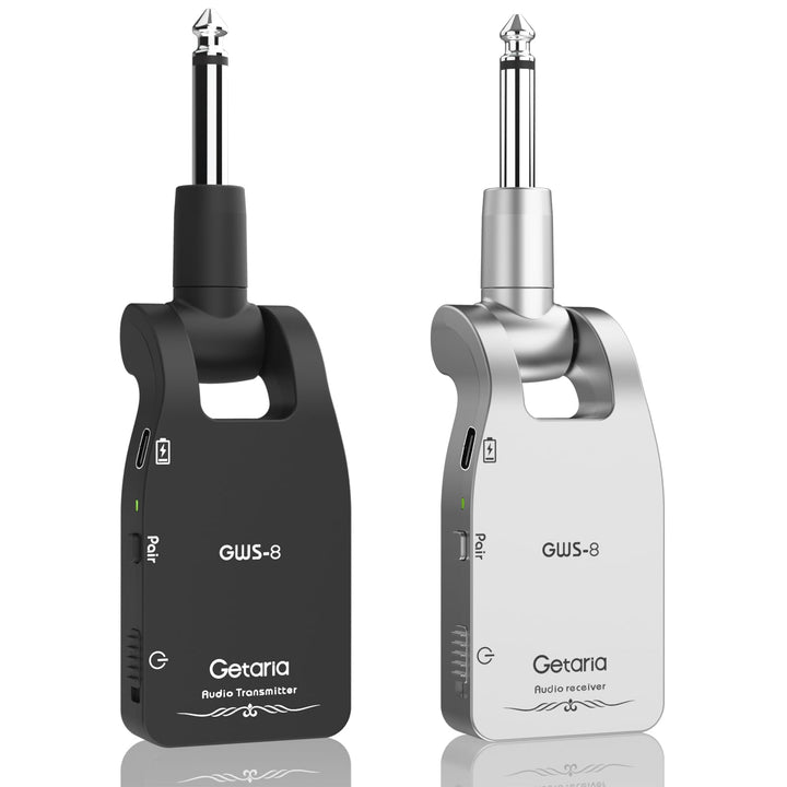Getaria Aufgerüstet Wireless Gitarrensystem 2.4GHz E Gitarren Sender mit Kabellos Gitarre Transmitte