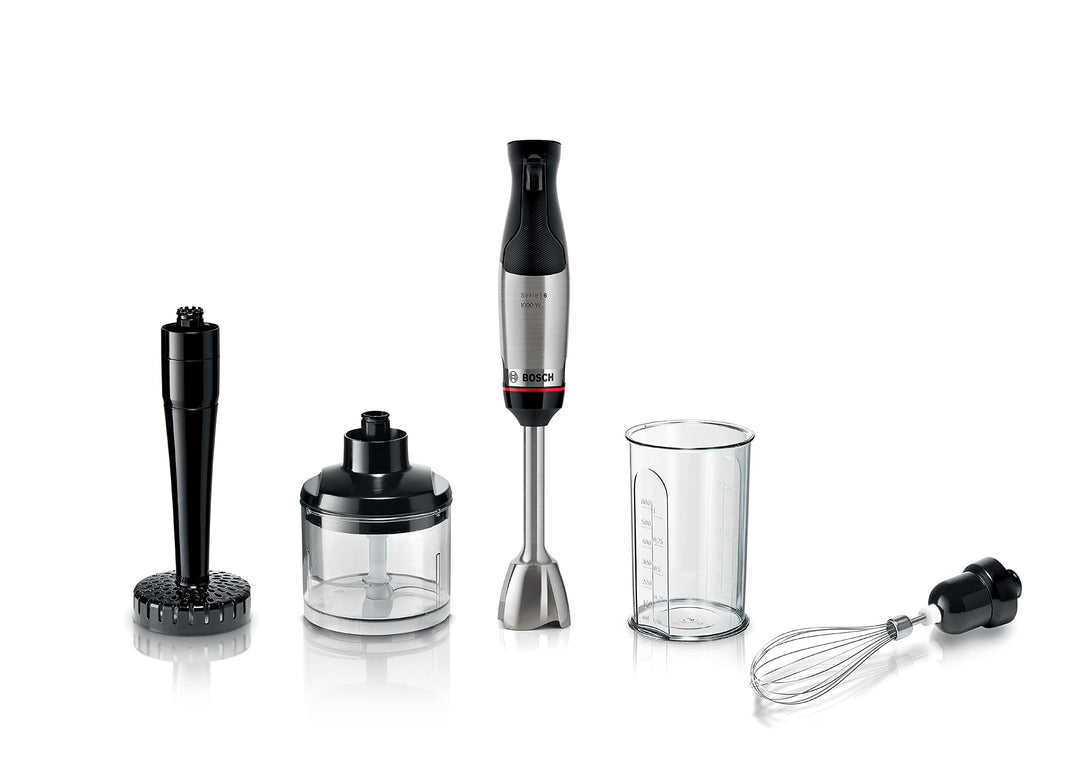 Bosch Stabmixer ErgoMaster Serie 6 MSM6M623, 10 Jahre Motorgarantie, Edelstahl-Klingen, VerschleiÃŸf