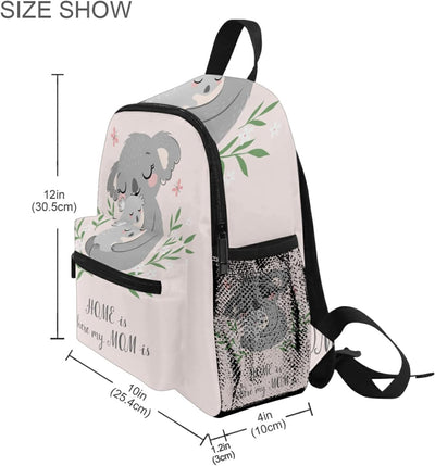 Kinderrucksack Cute Koala MOM und Baby Kindergarten Vorschule Tasche für Kleinkind Mädchen Jungen