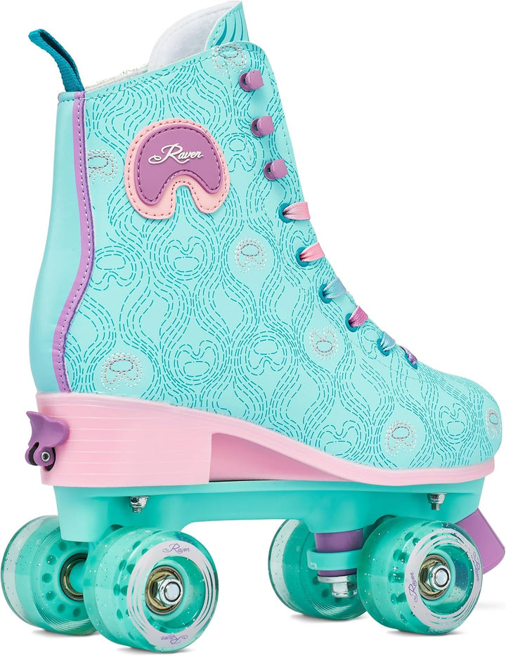 RAVEN Rollschuhe Roller Skates für Kinder Erwachsene Mädchen Damen verstellbar 31-34 (20-21,5cm) Pav