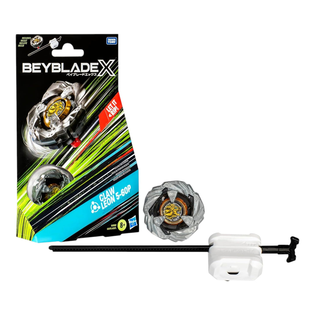 Beyblade X Claw Leon 5-60P Starter Pack Set, Balance Type Rechtsdrehendes Top und Launcher, Kampfspi
