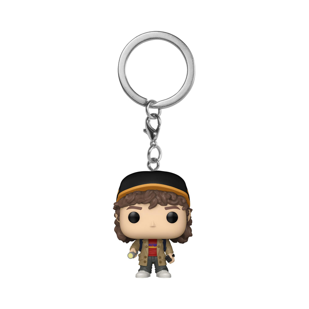 Funko POP! Keychain: Stranger Things Season 5 - Dustin Henderson - Neuartiger Schlüsselanhänger - Vi