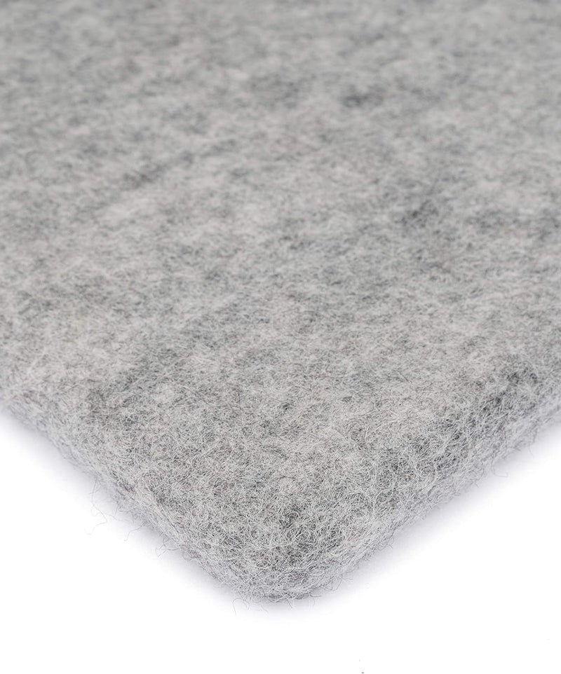 myfelt Flache Filz Sitzauflage, Filz Stuhlauflage - Carl - quadratisch, 36x36 cm, Beige Grau Meliert