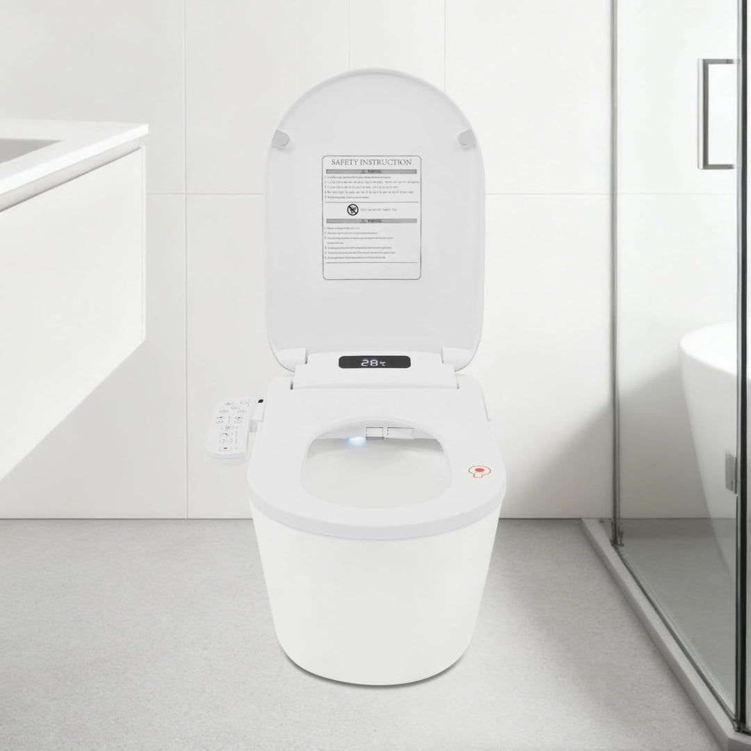 Bidet Toilettensitz 1030W Mit Warmlufttrockner Und Fernbedienung, Dusch WC Sitz Mit Sitzheizung Und