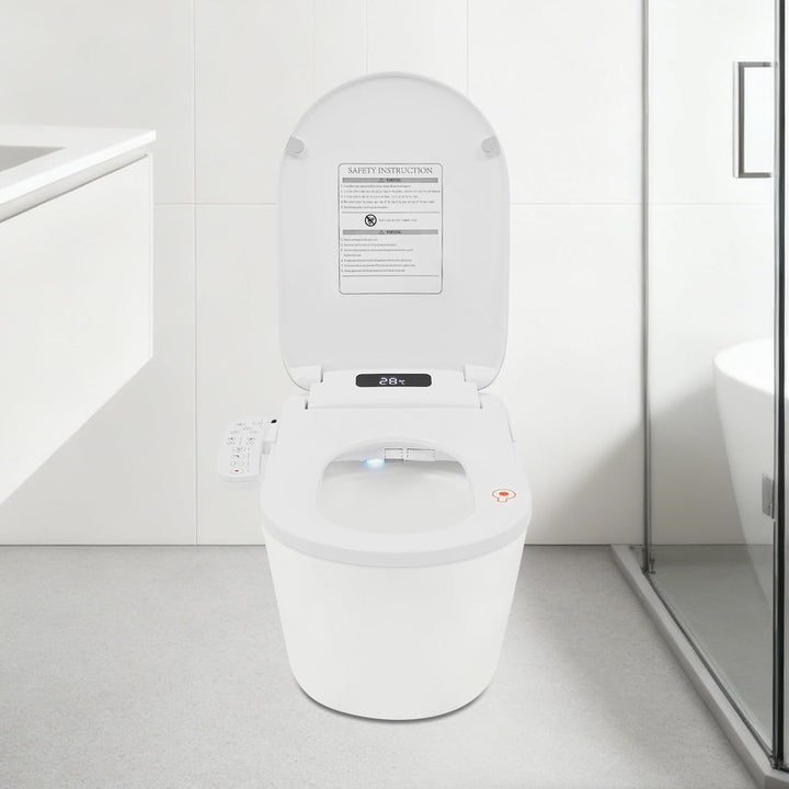 Bidet Toilettensitz 1030W Mit Warmlufttrockner Und Fernbedienung, Dusch WC Sitz Mit Sitzheizung Und