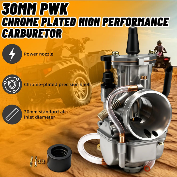 PWK 30 Power-Jet-Vergaser für Rennmotorrad, ATV, Geländemotorrad, Scooter, 30 mm KOSO 30MM, KOSO 30M