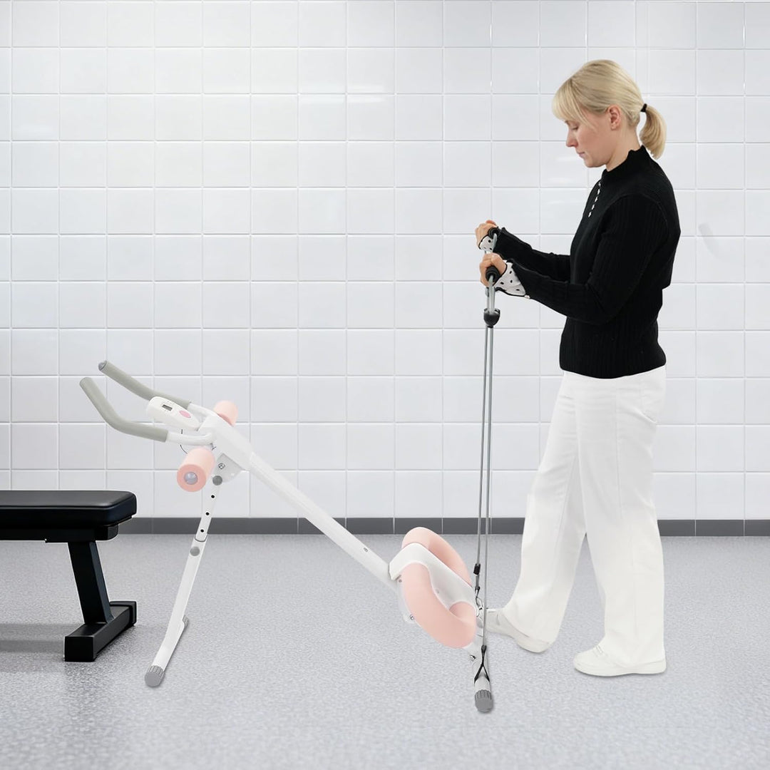 Bauchtrainer für Zuhause, Bauchmuskeltrainer Abdominalmaschine, Klappbar Bauchmuskeltraining Multifu