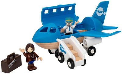 Ravensburger BRIO Bahn 33306 - Blaues Flugzeug - Kleinkindspielzeug für Kinder ab 3 Jahren Einheitsg