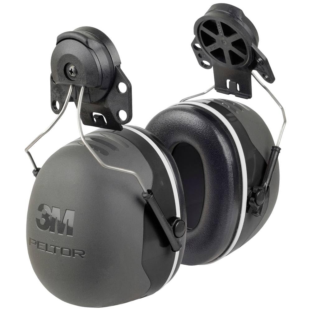 3M Peltor X5 Kapselgehörschutz X5P3E, Helmbefestigung - SNR 36 dB, schwarz Schwarz Kapselgehörschutz