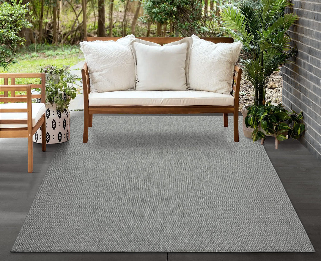 Mia´s Teppiche Malaga In- & Outdoor Teppich Flachgewebe, Modisches Design, Schicke Farben, für Balko