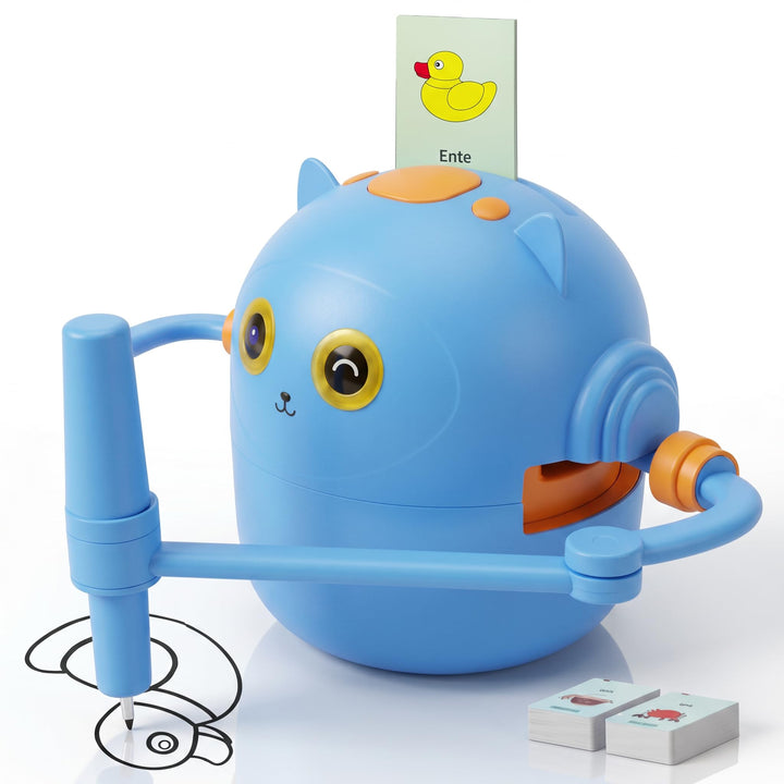 Topiky Magic Zeichenroboter für Kinder ab 3+, Malroboter für Kinder, Interaktiv mit 100 Lernkarten &amp;
