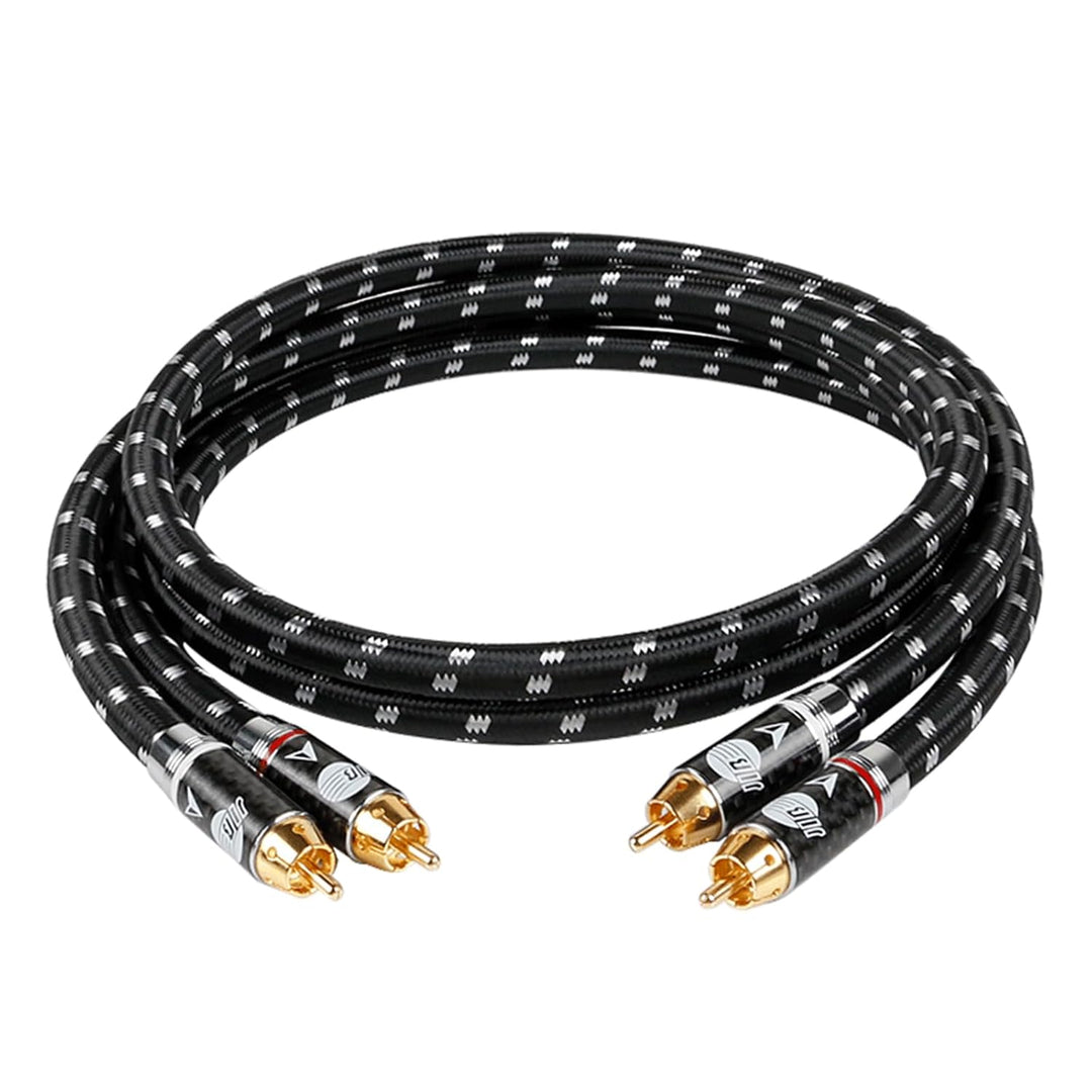 BOAACOUSTIC JIB Hiend Audiophiles 2x cinch auf 2x cinch Stereo Audio Cable 2RCA Male to 2RCA Male Fü