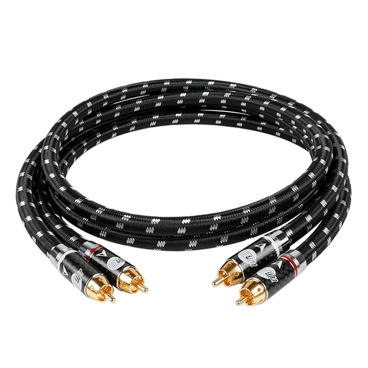 BOAACOUSTIC JIB Hiend Audiophiles 2x cinch auf 2x cinch Stereo Audio Cable 2RCA Male to 2RCA Male Fü