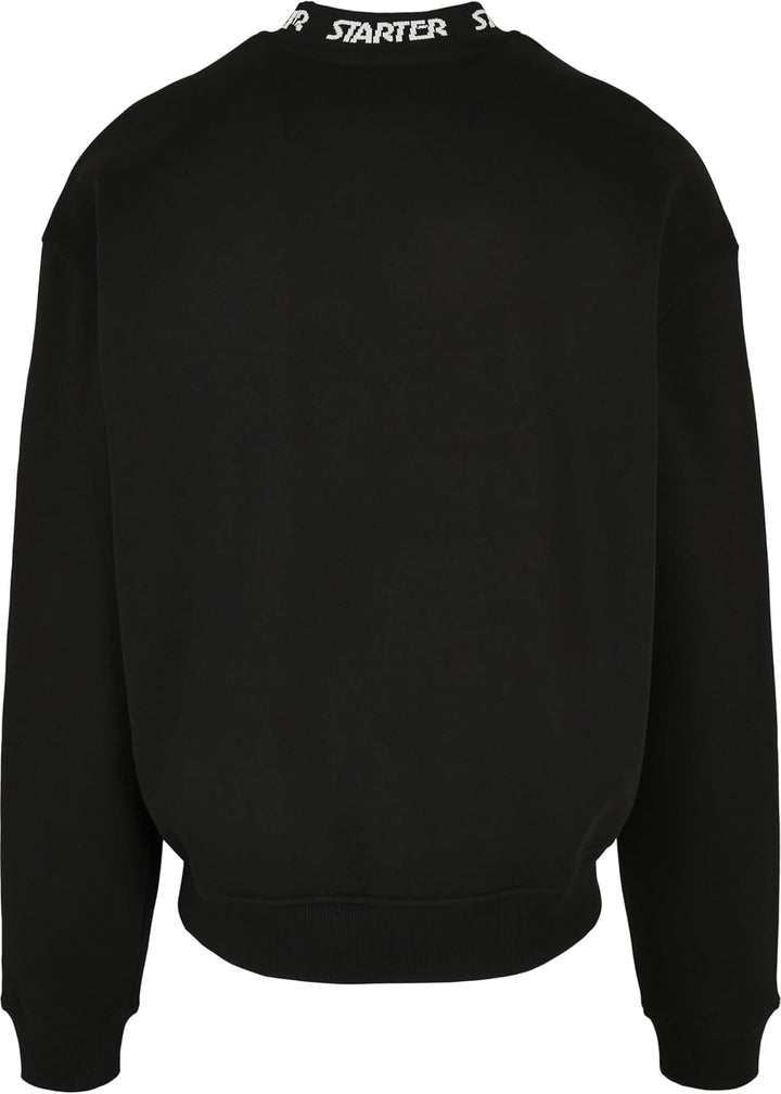 STARTER BLACK LABEL Herren Starter Jaquard Rib Crewneck XXL Schwarz, XXL Schwarz