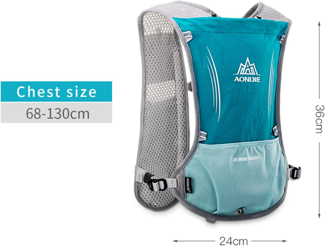 Laufrucksack Trinkrucksack 5L Leichter Laufen Rucksack Fahrradrucksack mit Optional Trinksystem für