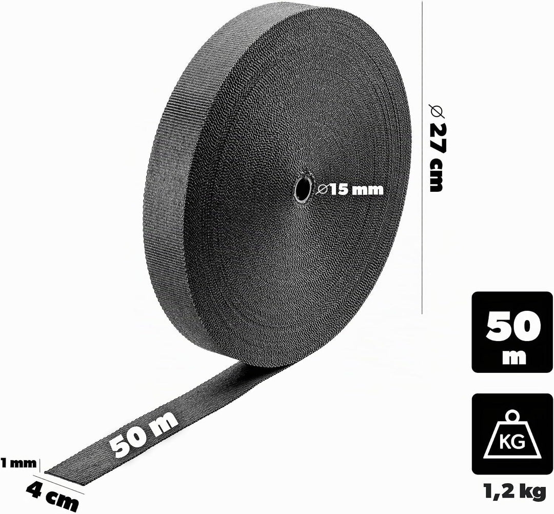 KADAX Baumbindeband 40mm x 50m, Bindeband zur sicheren Befestigung von Bäumen &amp; Sträuchern, Baumbind