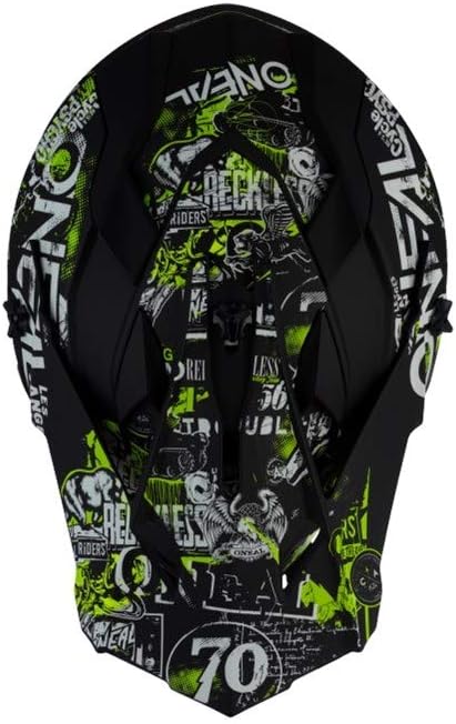 O'neal 2 Series Attack Youth Kinder Motocross Enduro MTB Helm schwarz/weiss/gelb 2023 Oneal, S