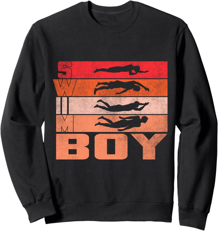 Schwimm Sohn Schwimmer Schwimmen Junge Sweatshirt