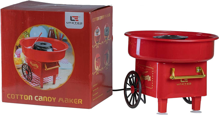 United Entertainment Cotton Candy Maker/Zuckerwattemaschine/Zuckerwatte Maschine - Kunststoff - Rot
