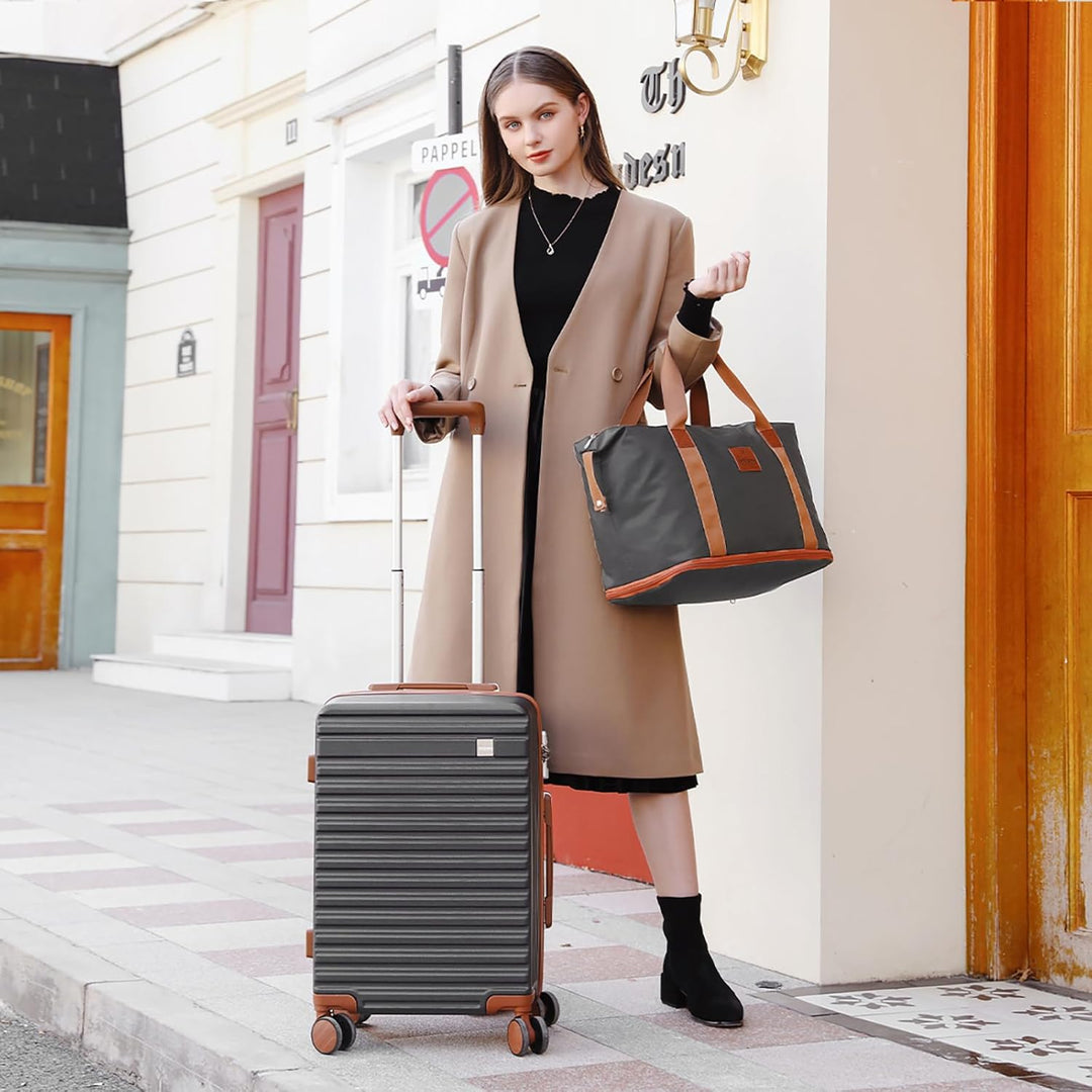 Joyway Hartschalen Koffer Set 3 Stück,Handgepäck Reisekoffer 4 Rollen Leicht, Rollkoffer mit Trolley