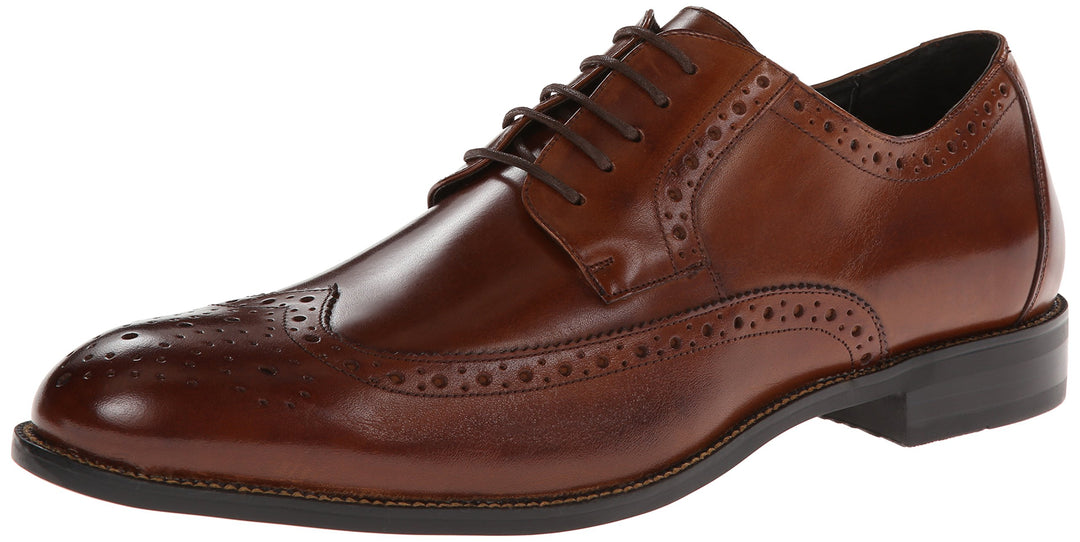 STACY ADAMS Herren Garrison Wingtip Oxford 39.5 EU Cognac, 39.5 EU Cognac