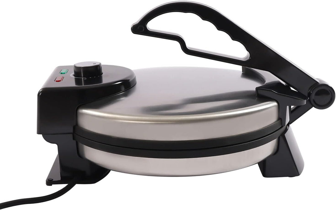 Elektrische Crepes Maker, 1800W Hochleistungs-Gusseisen Tortilla Maker, 10zoll Baking Pan Diameter,