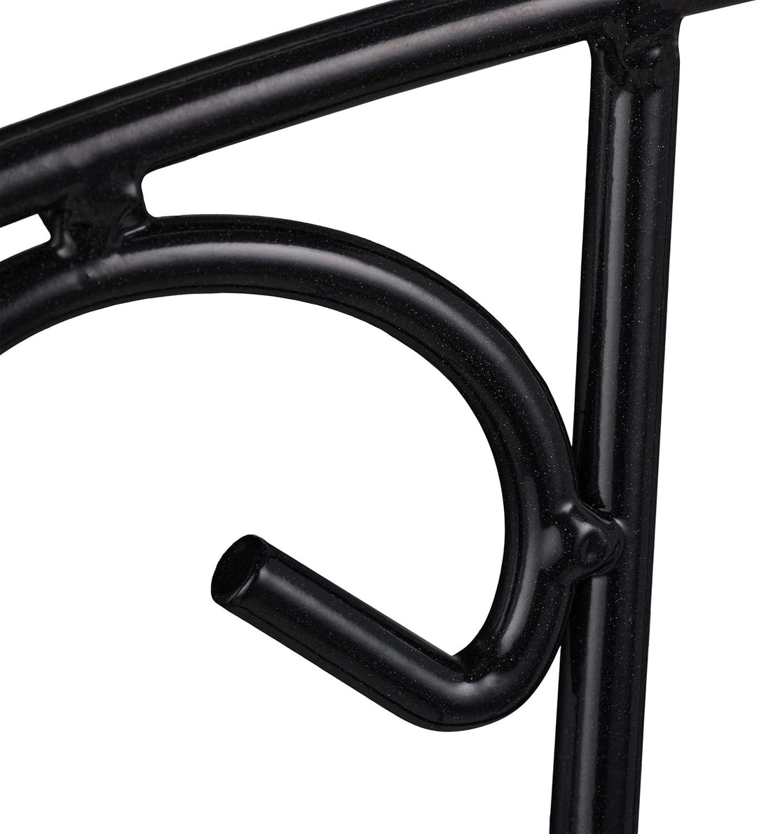 Relaxdays Schlauchhalter Wand, für 38 m 5/8'' Schlauch, Gartenschlauchhalterung, Metall Wasserschlau