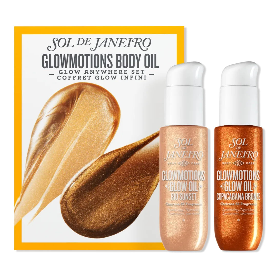 Sol de Janeiro Glowmotions Body Oil Set, Copacabana Bronze und Rio Sunset, Schimmerndes Körperöl mit